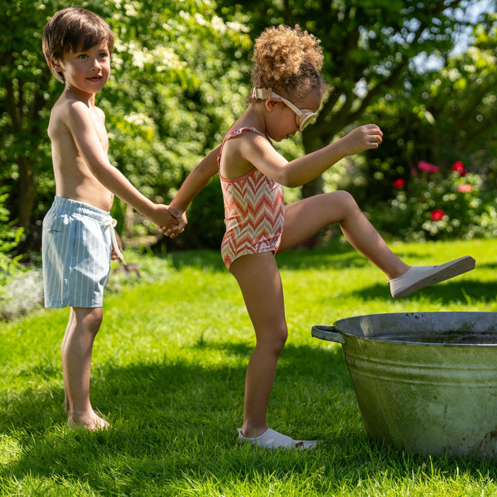 Zwemshort medium length Light blue - boys 4