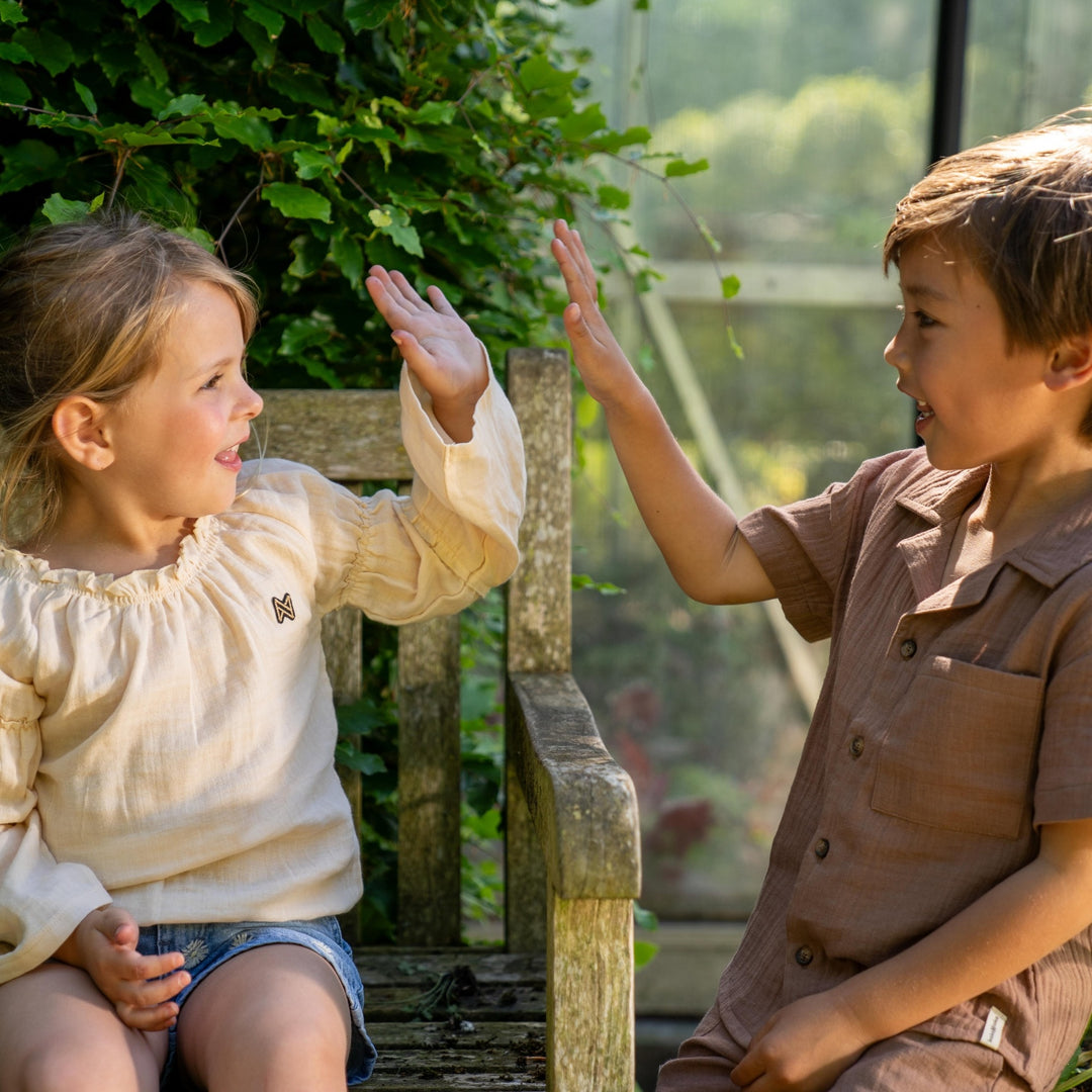 Blouse Off white - girls 1