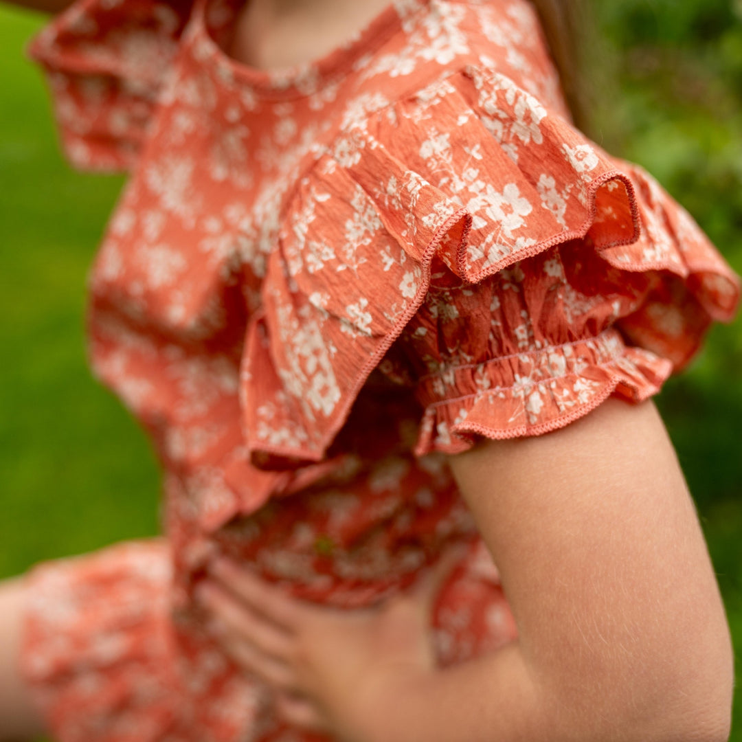 Jurk Rusty orange - girls 2