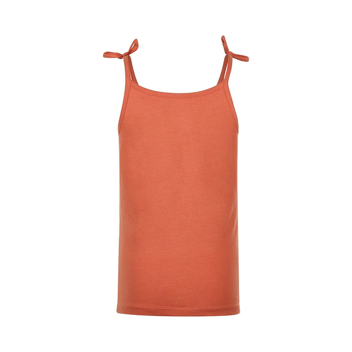 Top with straps Rusty orange - girls 2