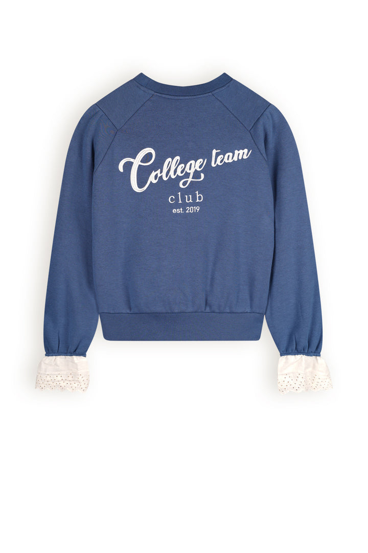 Teens Pullover Kaila mit kontrastierenden Bündchen Ensign Blue