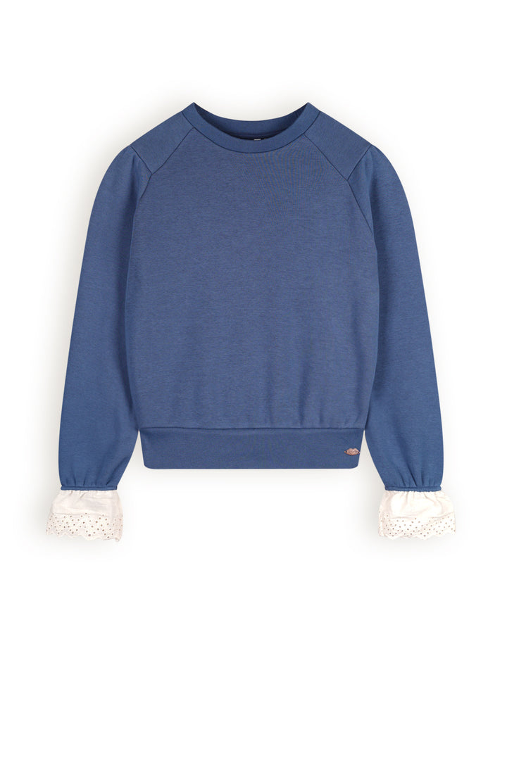 Teens Pullover Kaila mit kontrastierenden Bündchen Ensign Blue