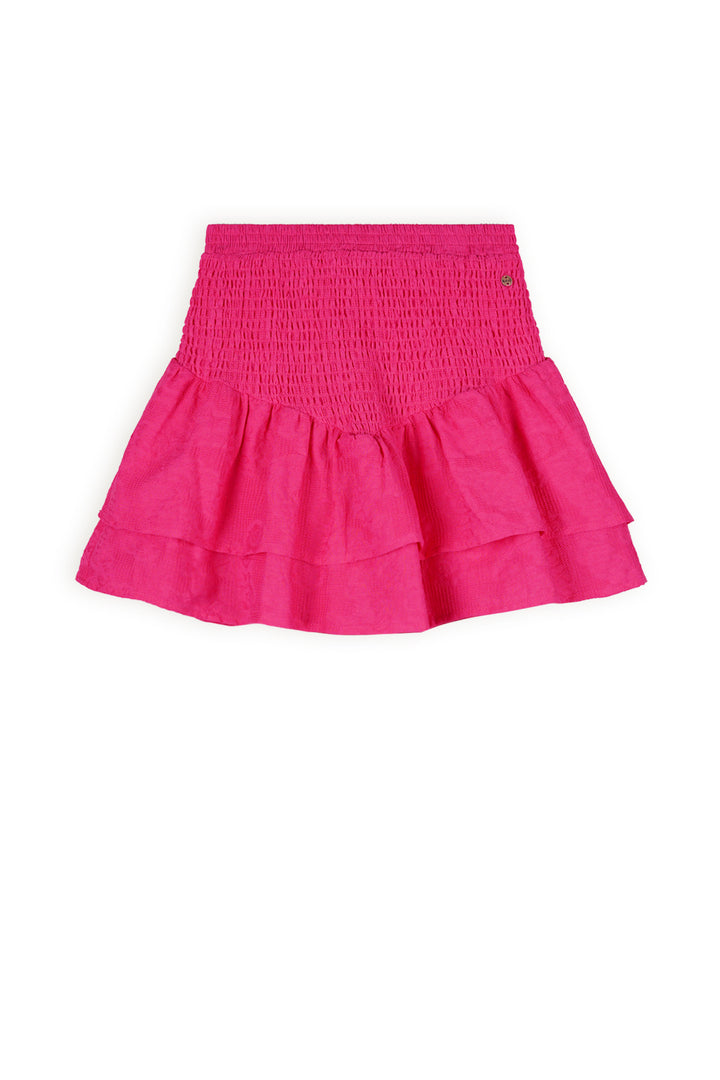 Teens rok Nimmy black denim pleated+belt Piiink