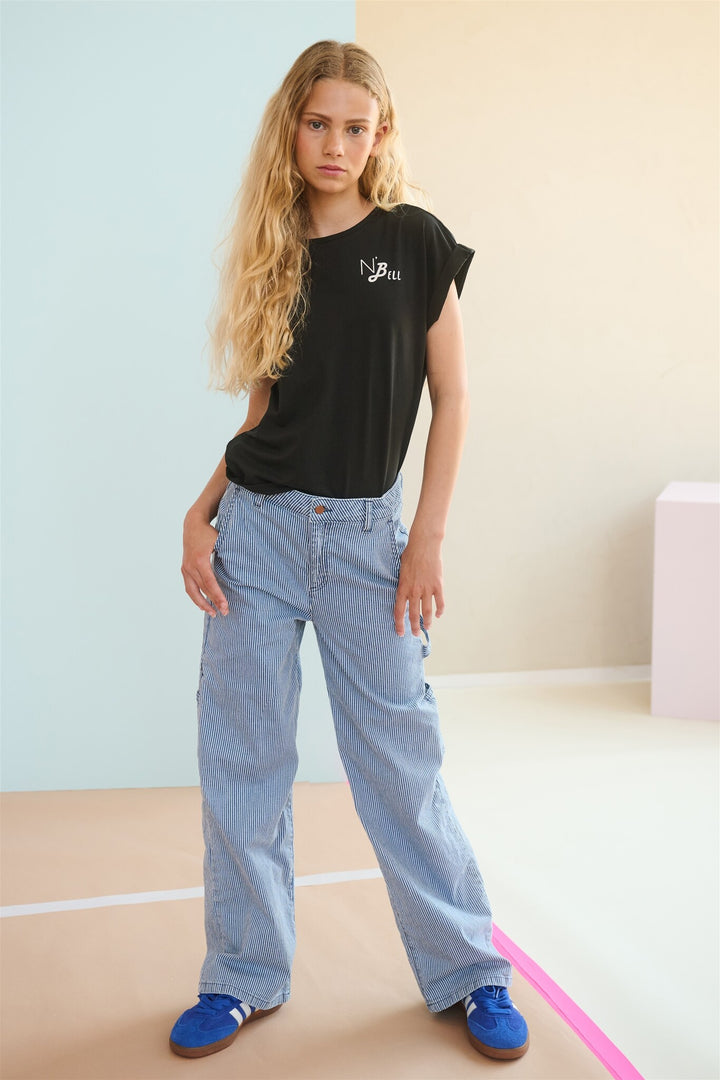 Teens T-Shirt Kasis T-Shirt Take a Break Druck auf der Rückseite Jet Black