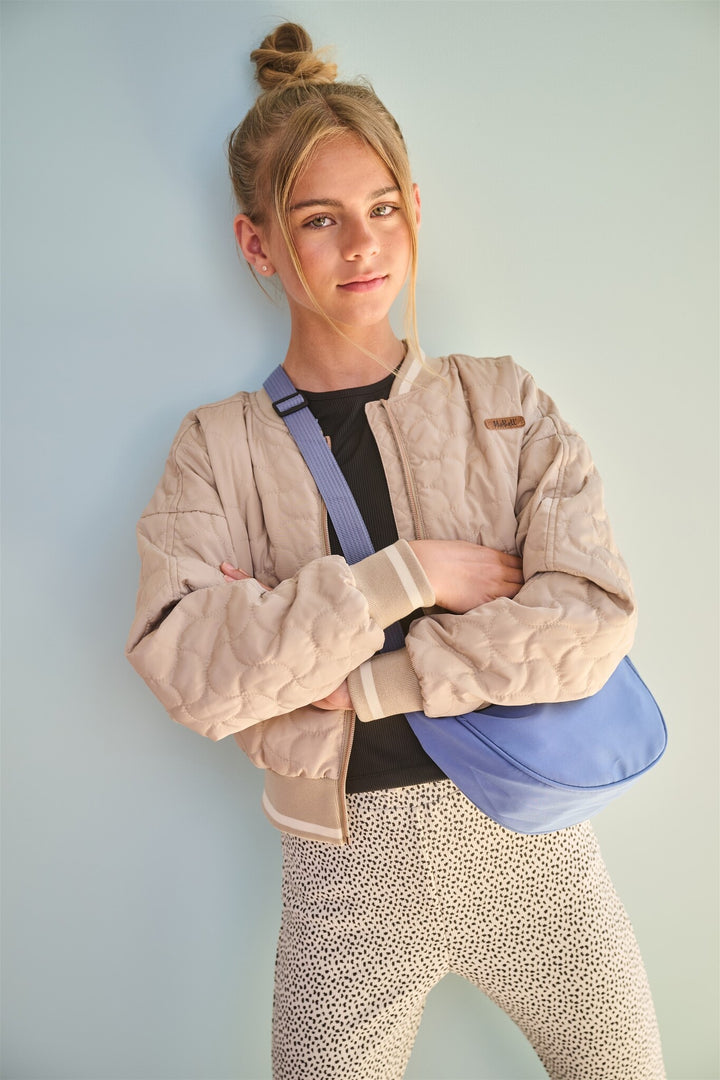 Teens T-Shirt Kit Crop-Top Kappenärmel Jet Schwarz