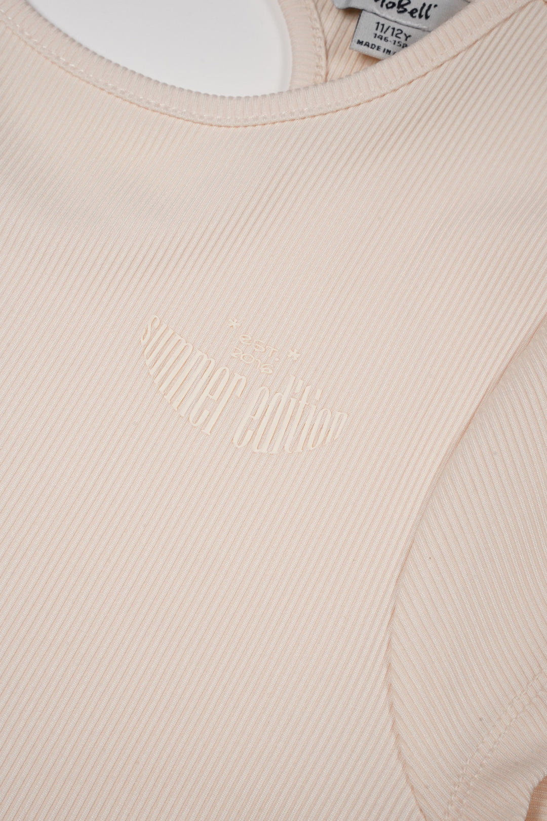 Teens T - shirt Kit Crop top capsleeve Pearled Ivory