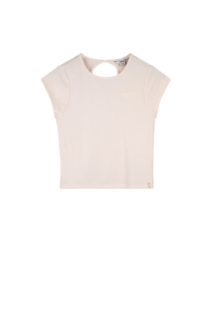 Teens T - shirt Kit Crop top capsleeve Pearled Ivory