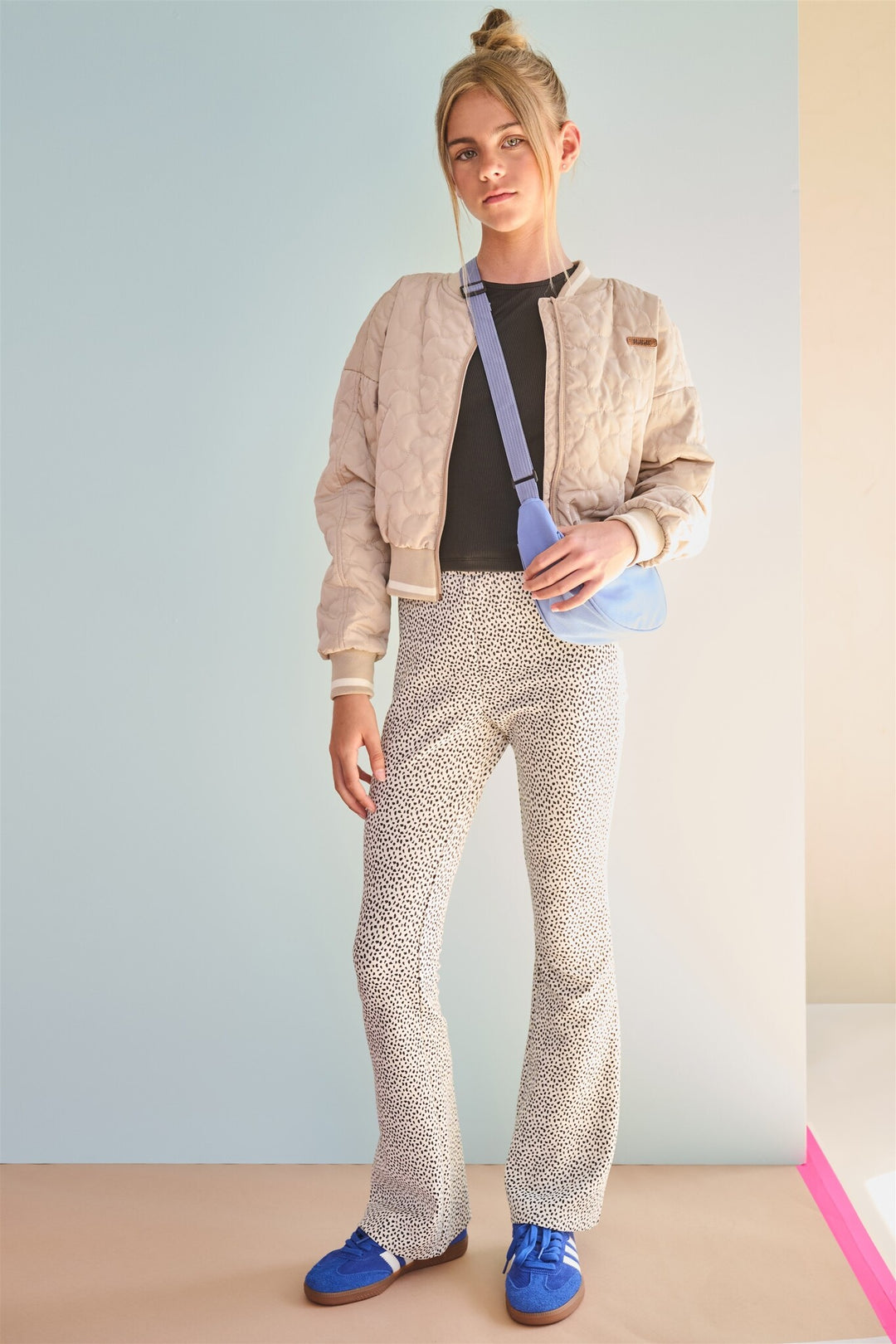 Teens broek Sady Rib Jersey pants Pearled Ivory