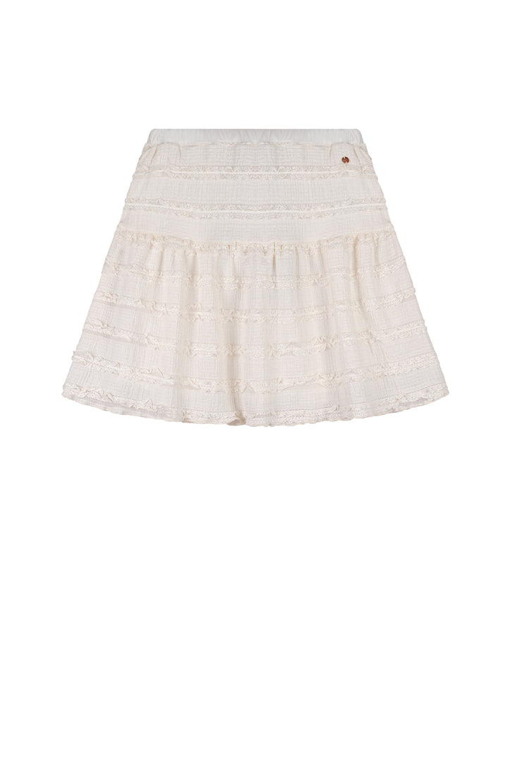 Teens rok Nika ruffled skirt Pearled Ivory