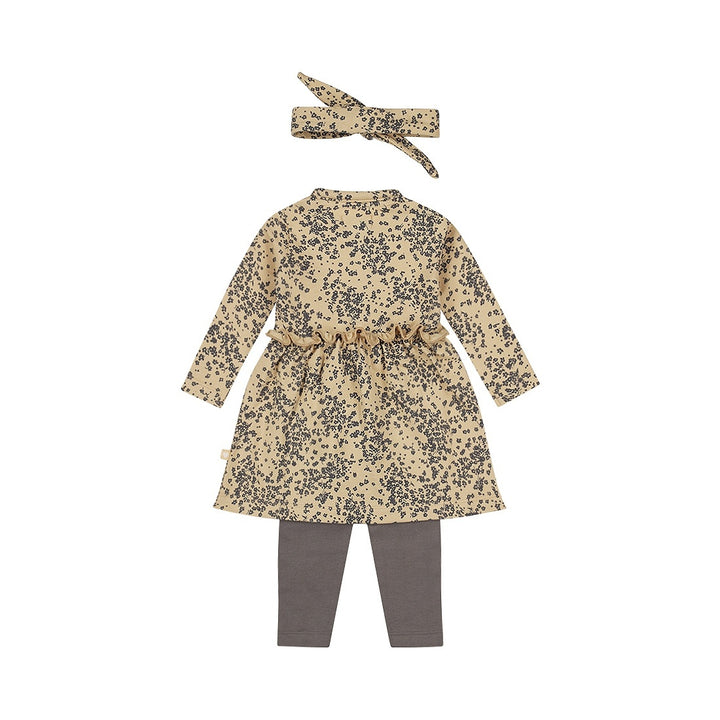 2 - Delig setje + haarband Dark sand - love