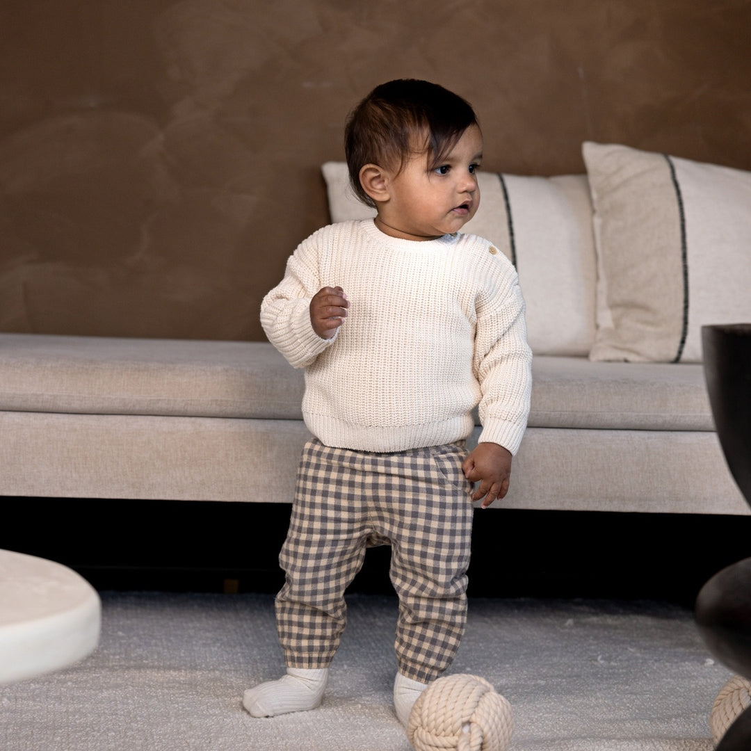 Broek Dark sand - love