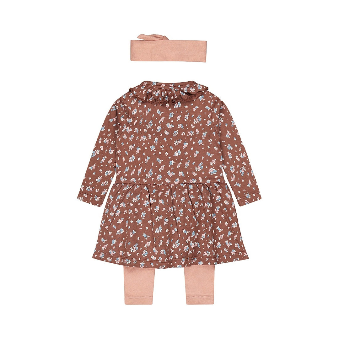 2 - Teiliges Set + Haarband Braun - Glanz