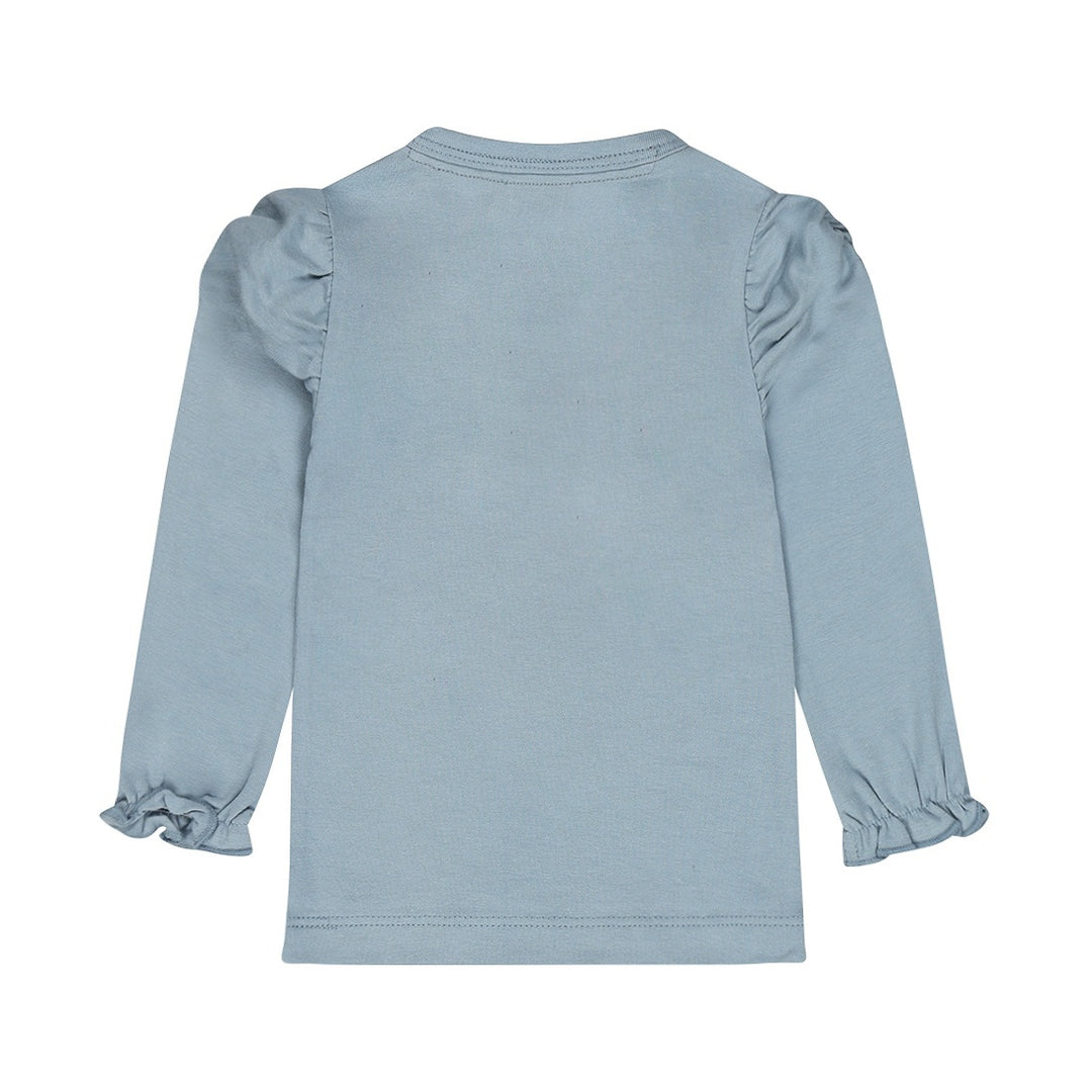 Longsleeve Mid blue - shine