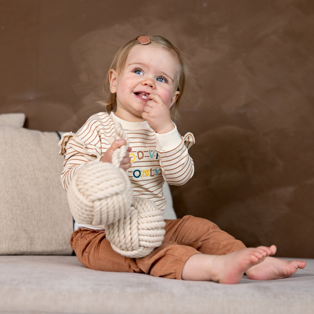 Trui Brown - good vibes