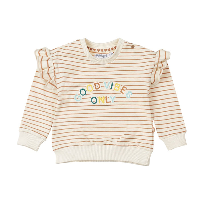 Trui Brown - good vibes