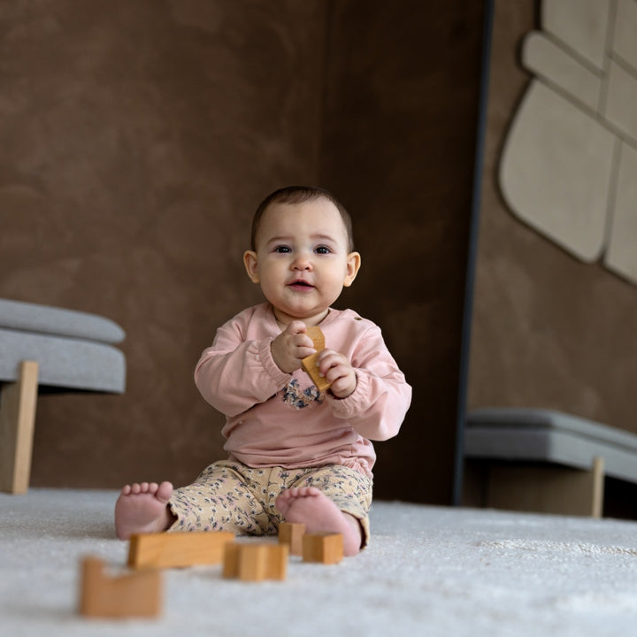 Joggingbroek + haarband Dark sand - grow