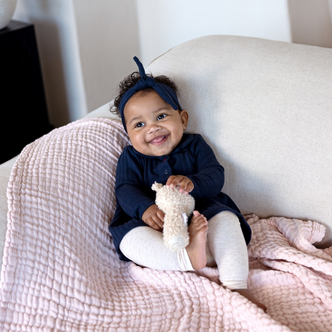 2 - Teiliges Set + Haarband Navy - so süß