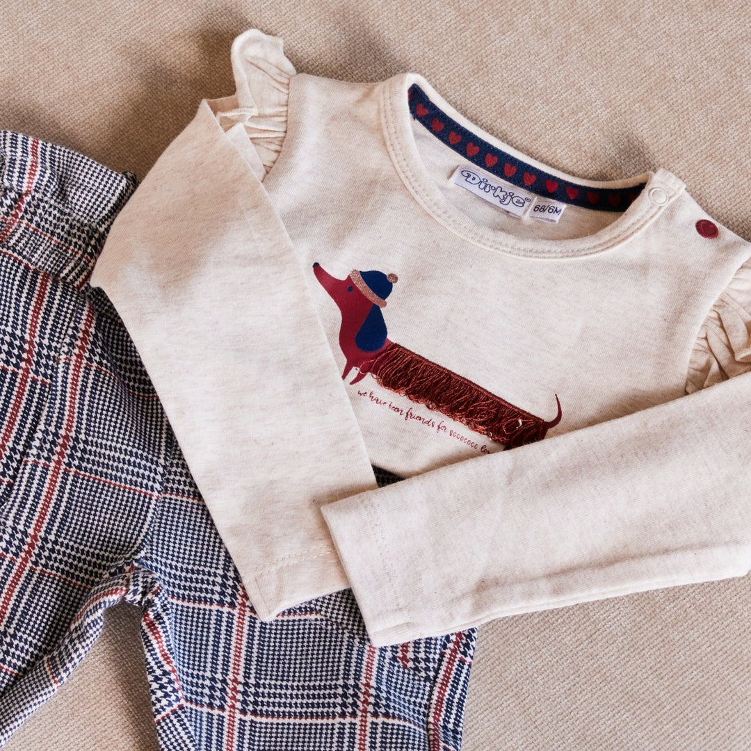 Longsleeve Beige grey - so sweet