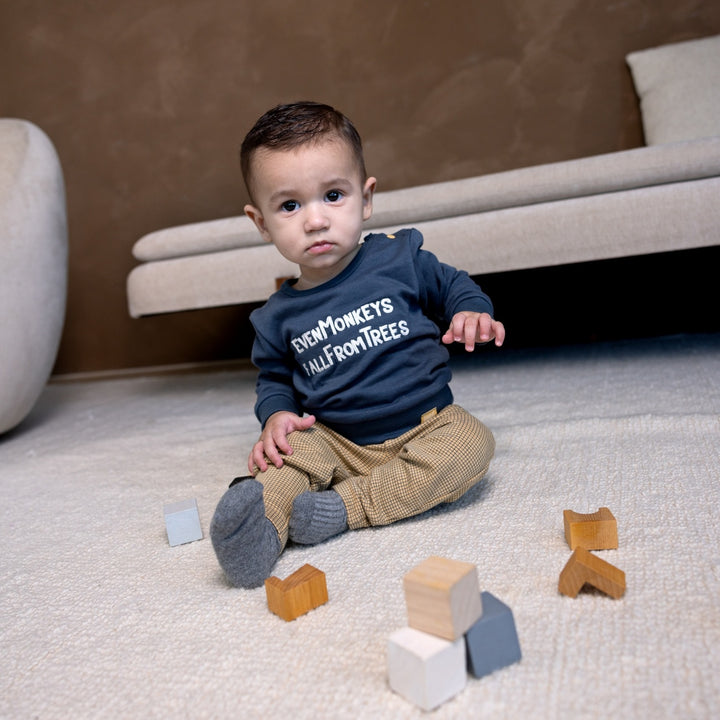 Trui Steel blue - monkey