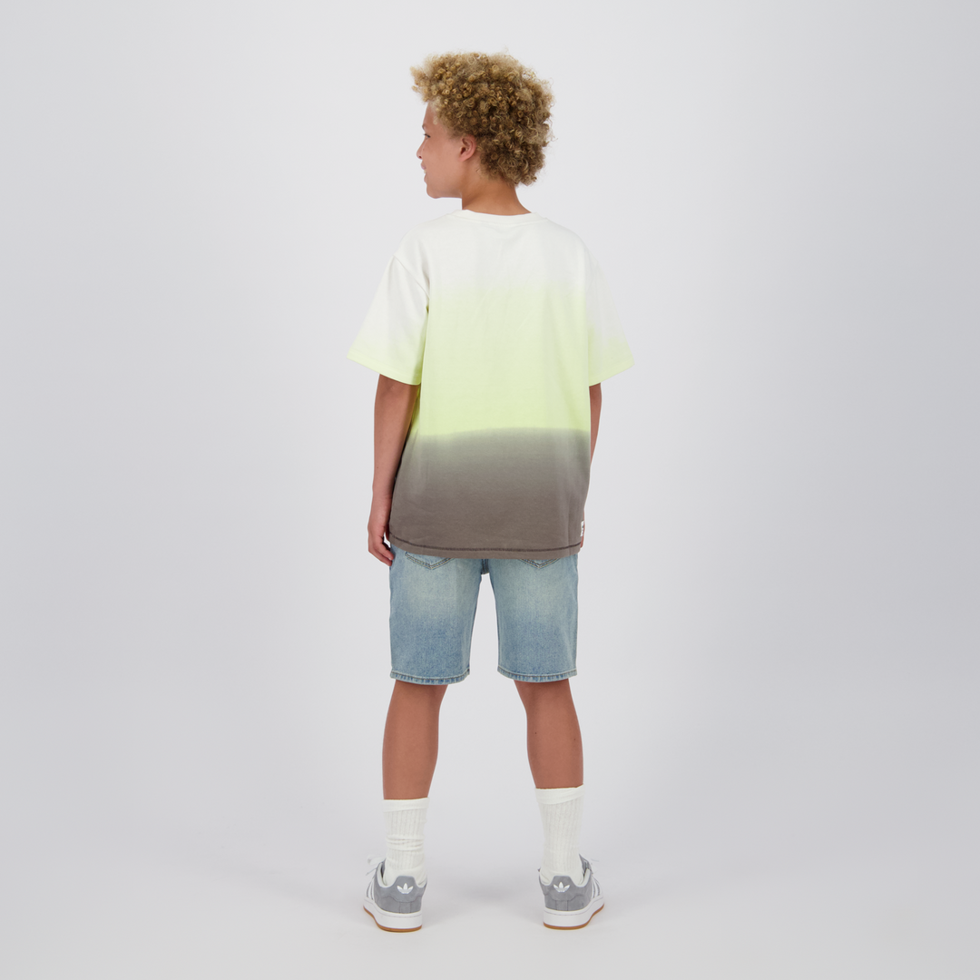 T - shirt Horizon Pastel Lime Short high waist