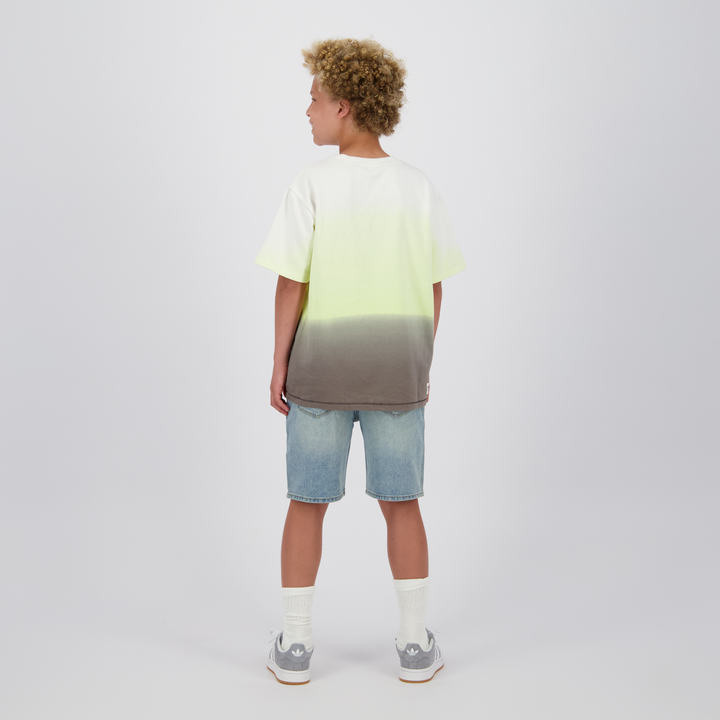 T - shirt Horizon Pastel Lime Short high waist