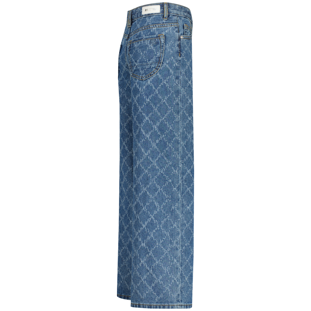Spijkerbroek Monaco Laser Mid Blue Stone Extra wide leg
