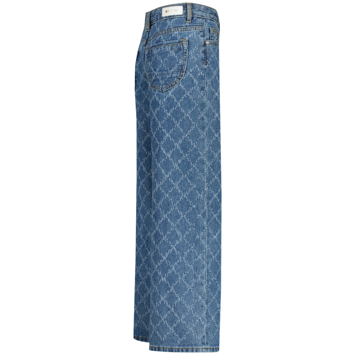 Spijkerbroek Monaco Laser Mid Blue Stone Extra wide leg