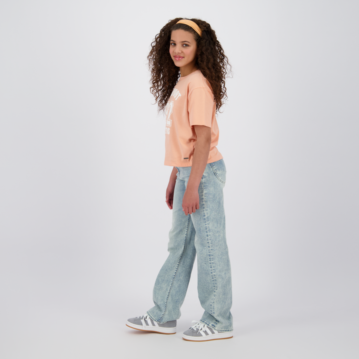 Spijkerbroek Mississippi Light Blue Stone Wide leg