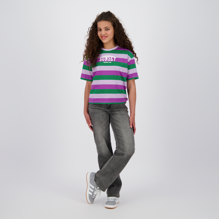 T - shirt Farah Wave lilac Baggy