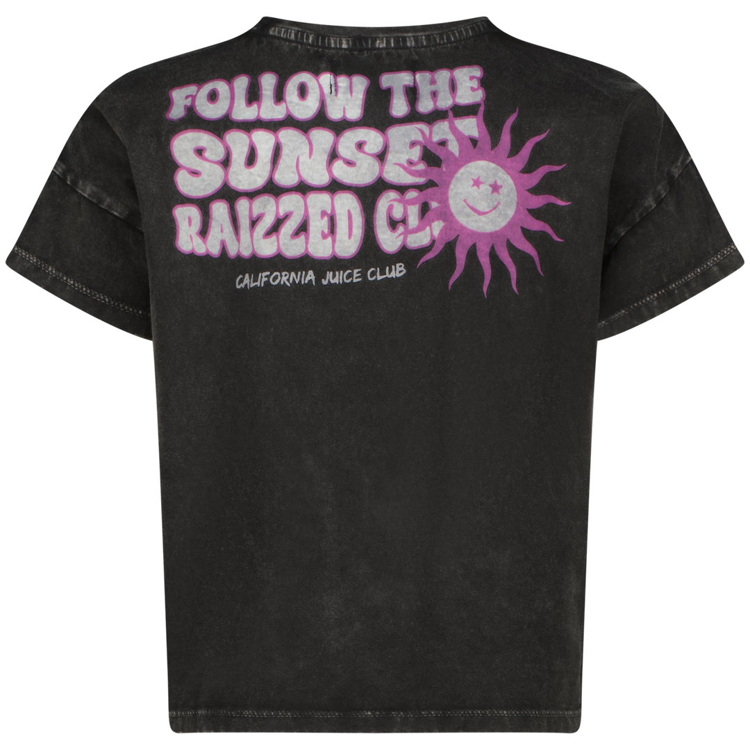 T-Shirt Kiara Washed Schwarz Komfort