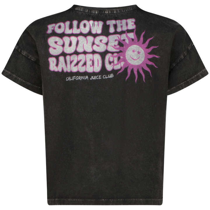 T-Shirt Kiara Washed Schwarz Komfort