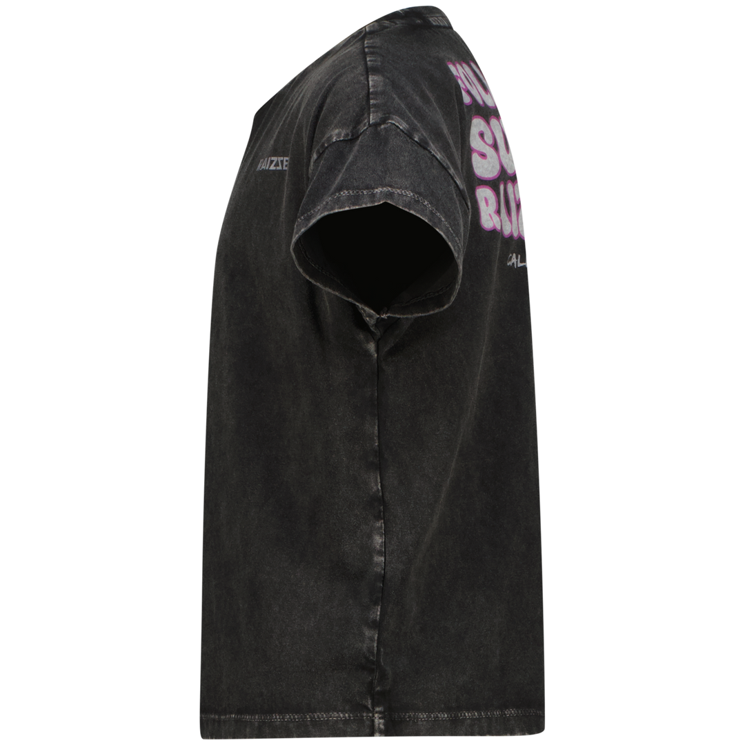 T-Shirt Kiara Washed Schwarz Komfort