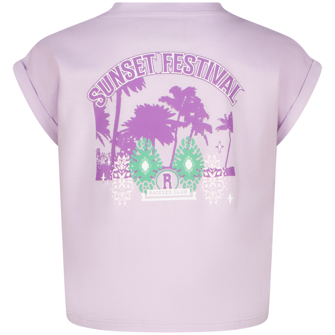 T - shirt Julot Wave lilac Baggy