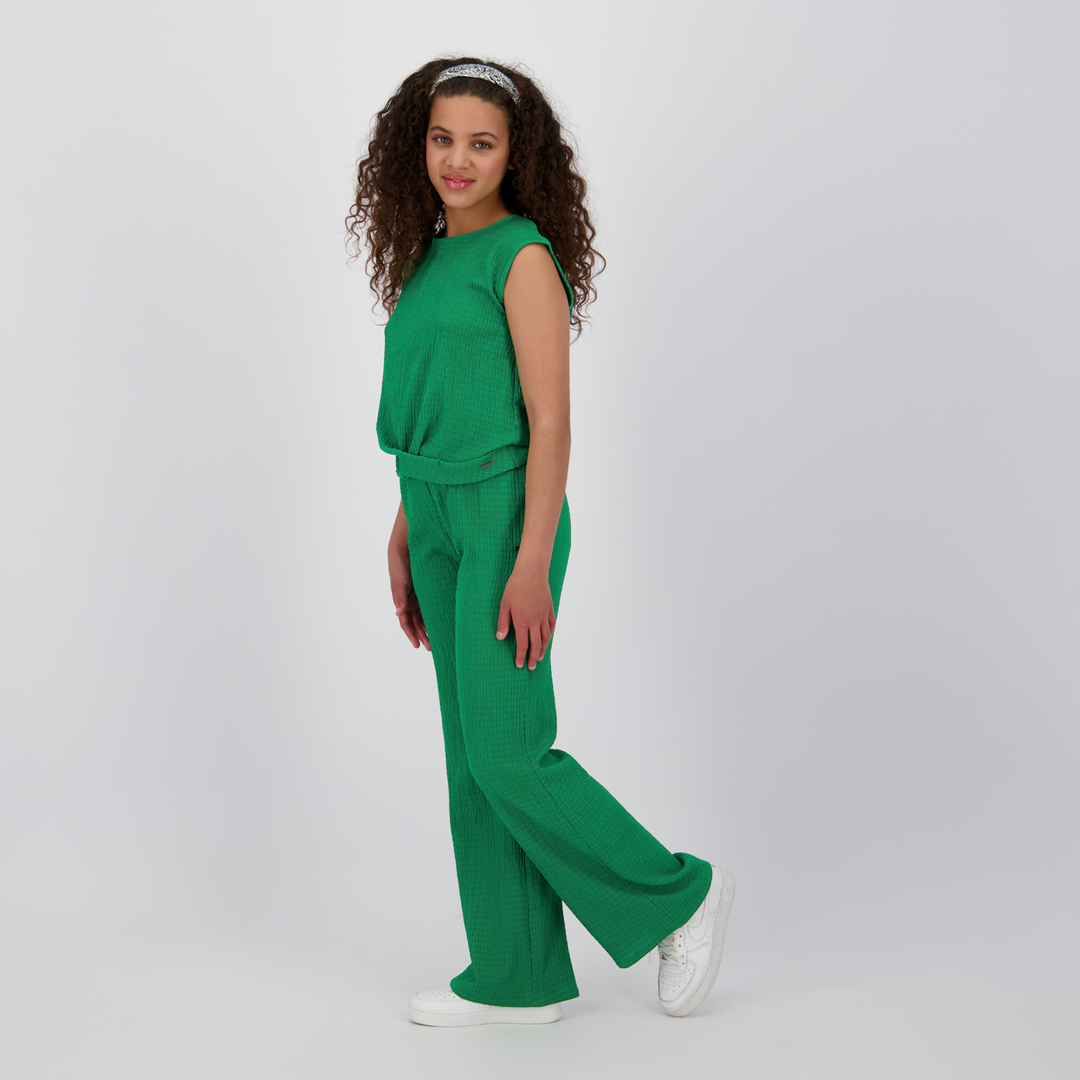 Broek Vera Hunter green Wide leg