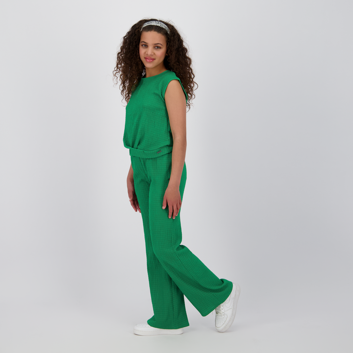 Broek Vera Hunter green Wide leg