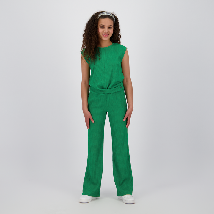 Broek Vera Hunter green Wide leg