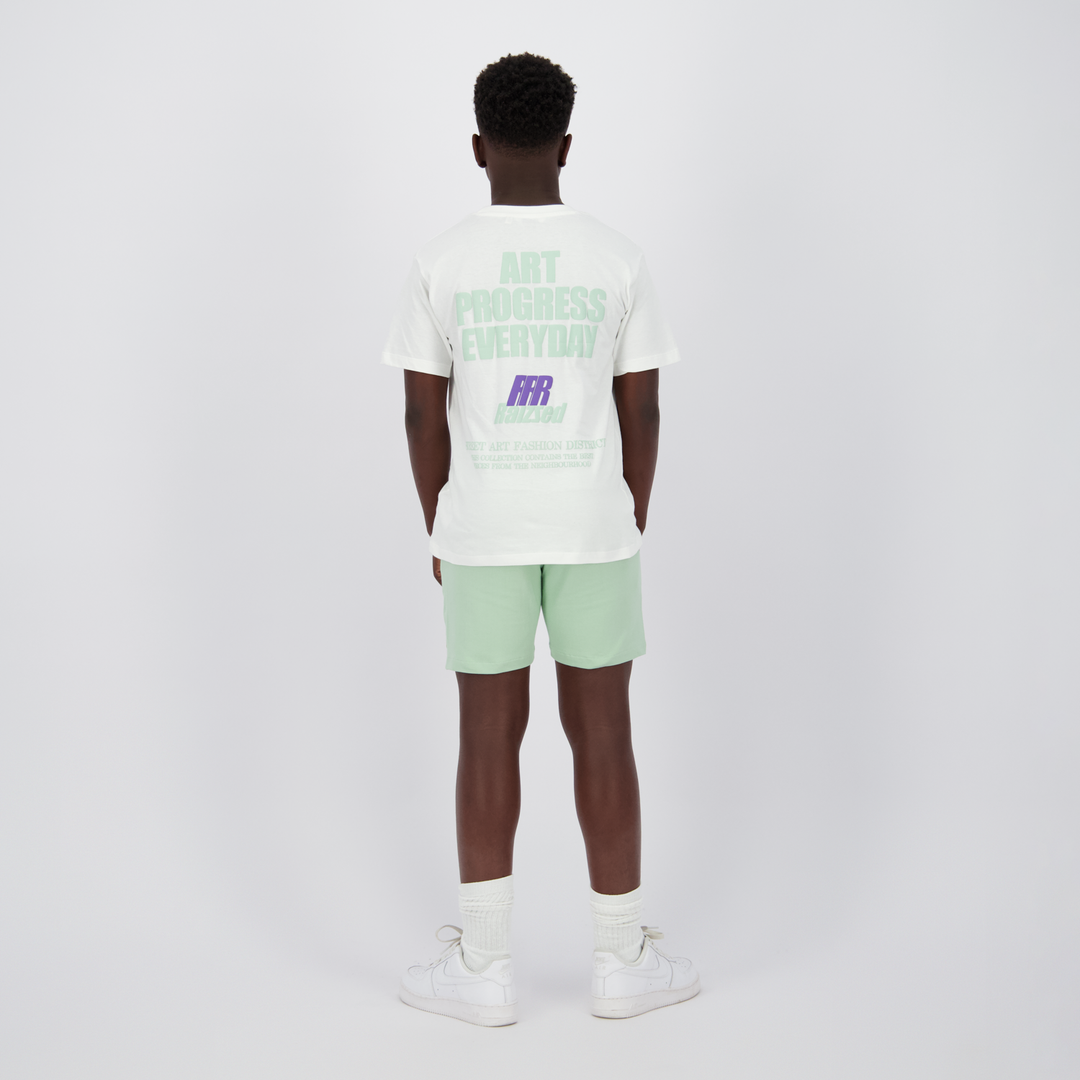 T - shirt Nashew Real White Short high waist