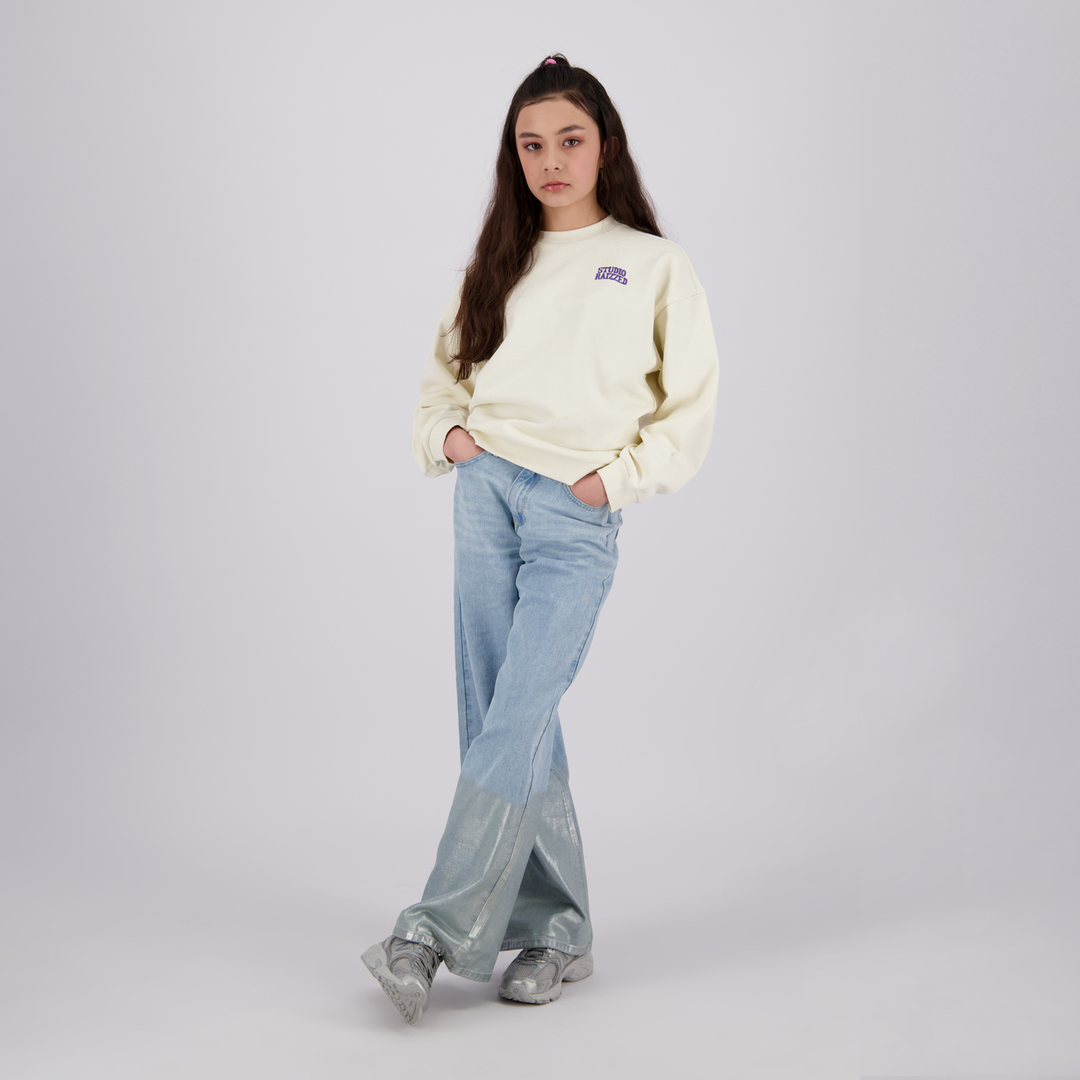 Trui Macroon white Baggy