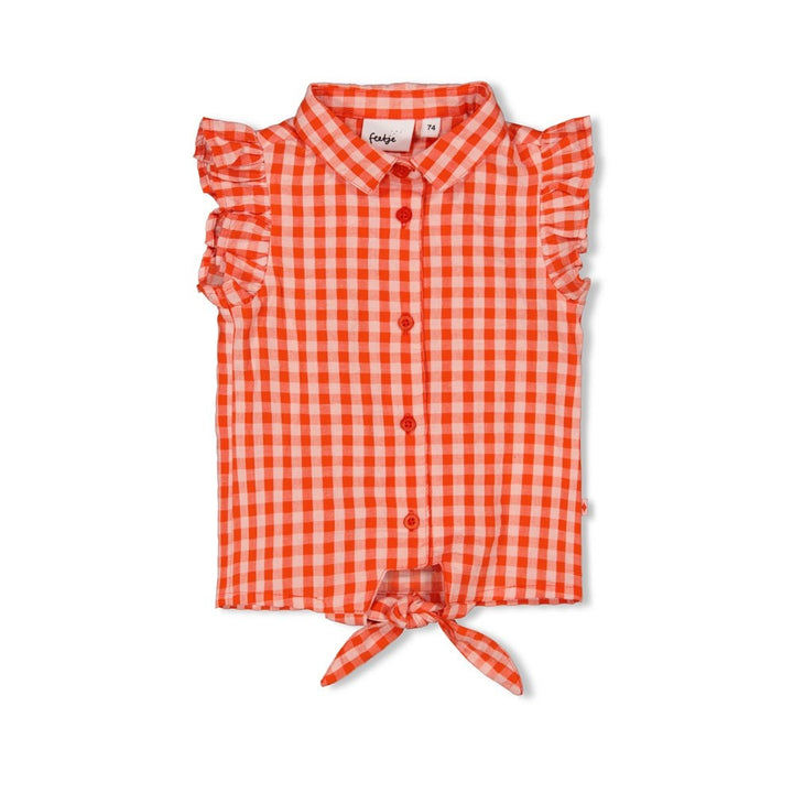 Geruite blouse Rood - Berry Nice