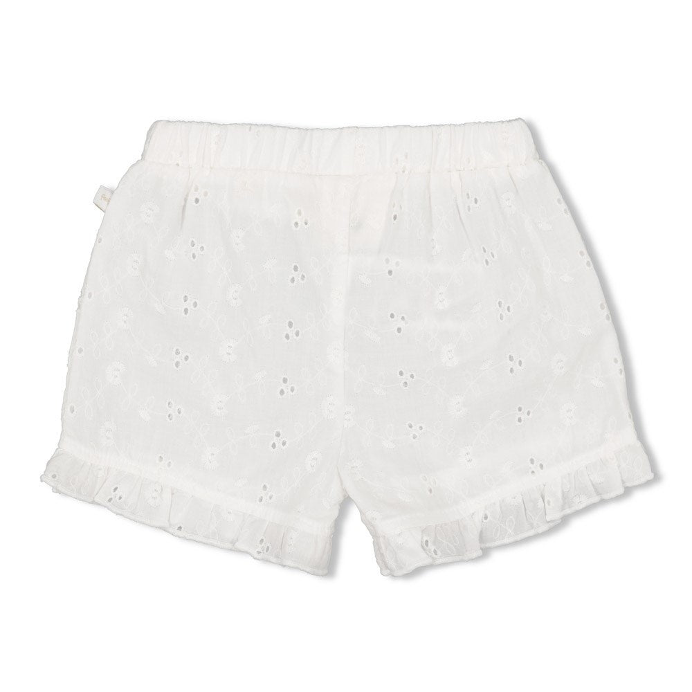Top + short broderie Wit - Summer Woven