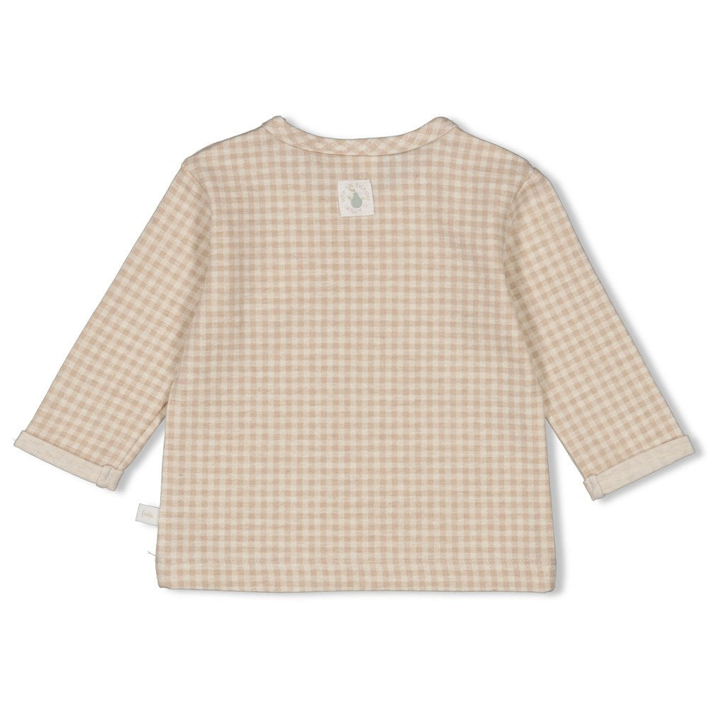 Longsleeve ruit Taupe - Picnic Party