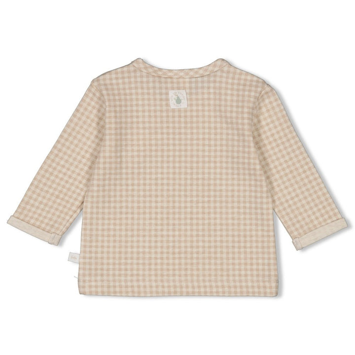 Longsleeve ruit Taupe - Picnic Party