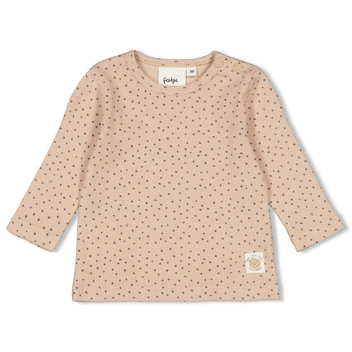 Longsleeve rib Zand - Cute Cookie