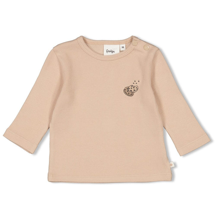 Langarmshirt Ripp Sand - Cute Cookie