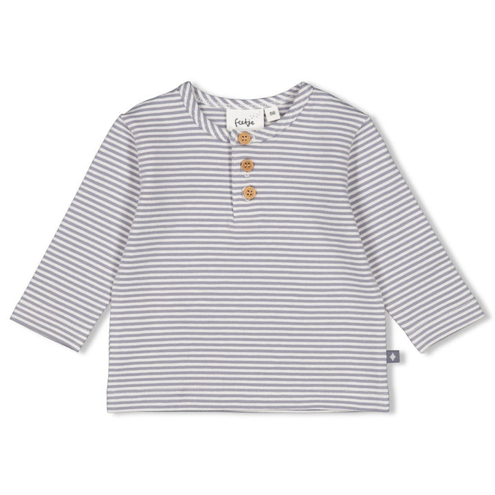 Langarmshirt gestreift Indigo - Farm Life