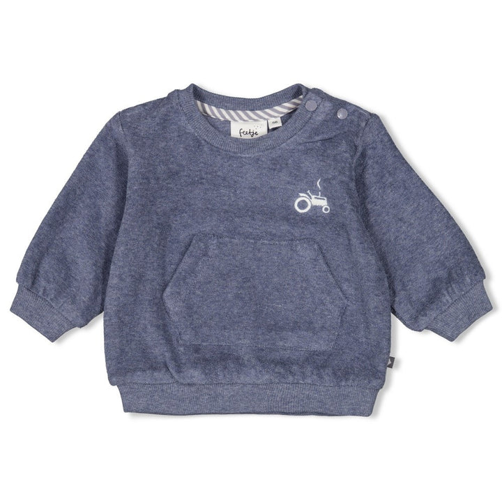 Sweater Indigo melange - Farm Life