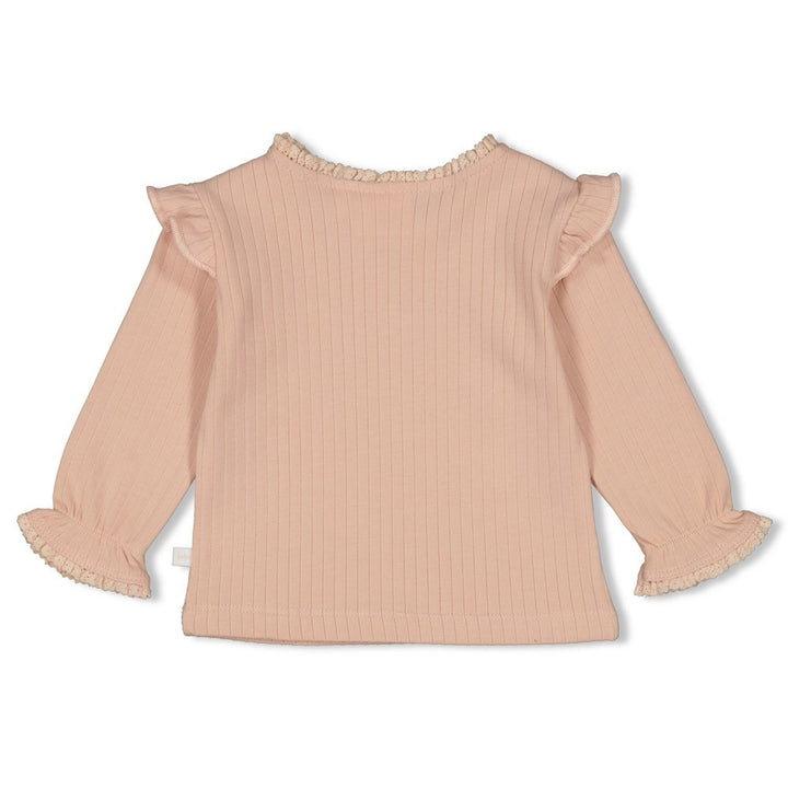 Langarmshirt Ripp Rosa - Sweet Poppy