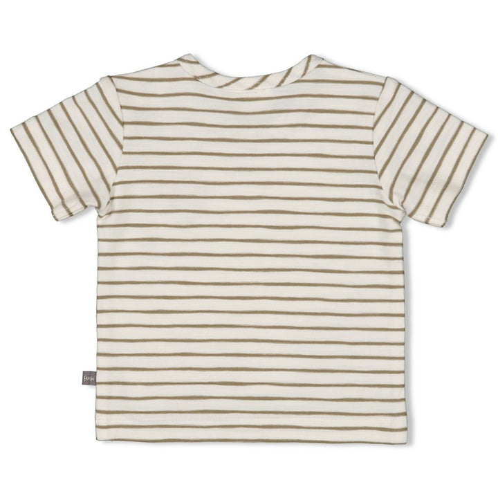 T-Shirt Streifen Army - Mini Abenteurer