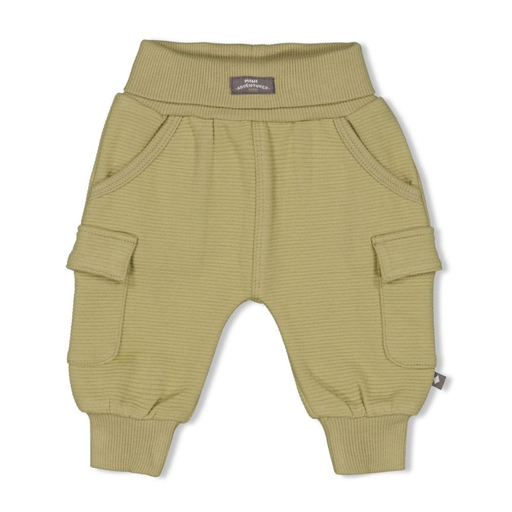 Broek rib Olijf - Mini Adventurer