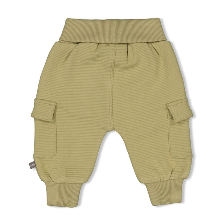 Broek rib Olijf - Mini Adventurer